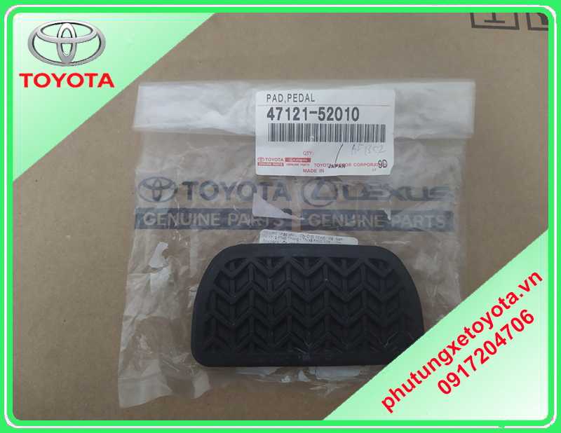 Cao su đệm chân phanh Toyota Vios (AT)