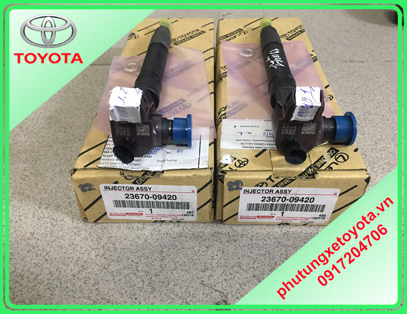 Kim phun nhiên liệu Toyota Hiulux 2020