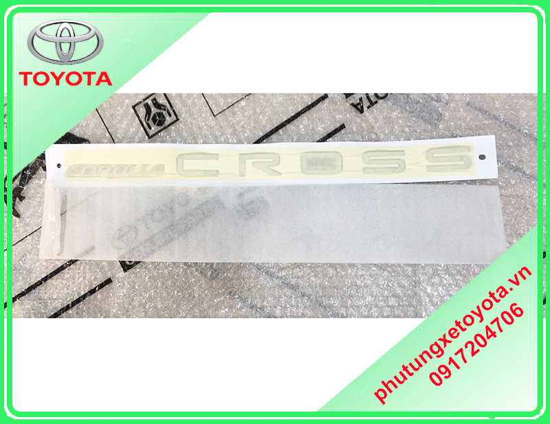 Logo chữ Cross Toyota Cross 2021