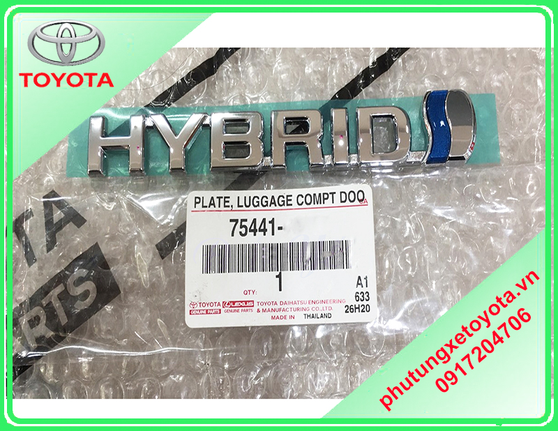 Logo chữ Hybrid Toyota Cross 2021